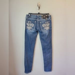 Miss Me Embellished Skinny Medium Wash Jeans 28